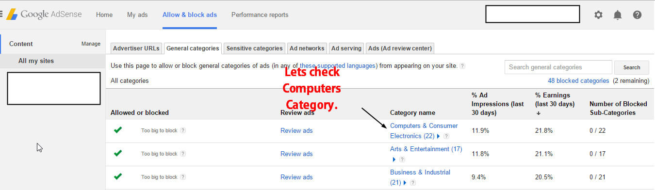 Digging into categories